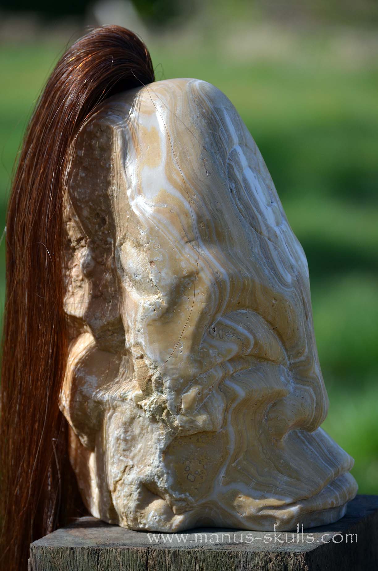 White Aragonite Tribe Statue #004