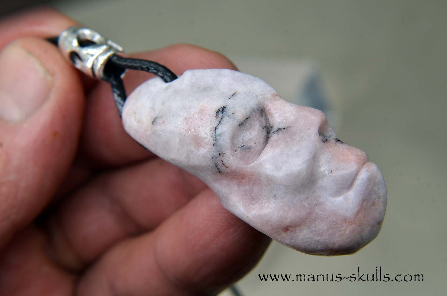 Petalite Face Pendant