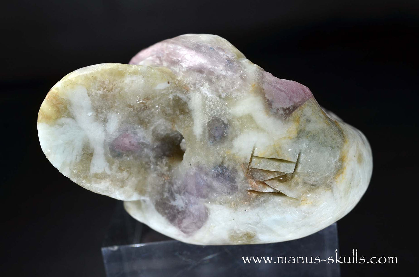Rubellite ~Pink Tourmalin Skull