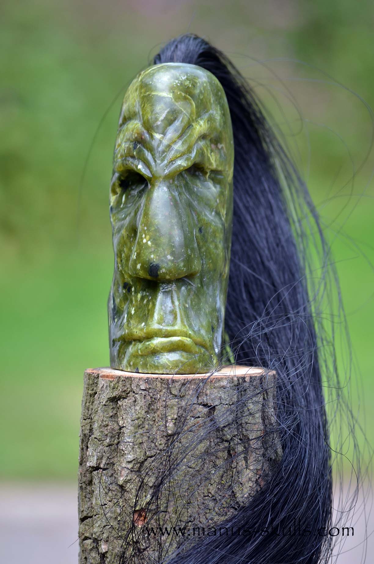 Idocrase ~ Vesuvianite Tribal Skull #060