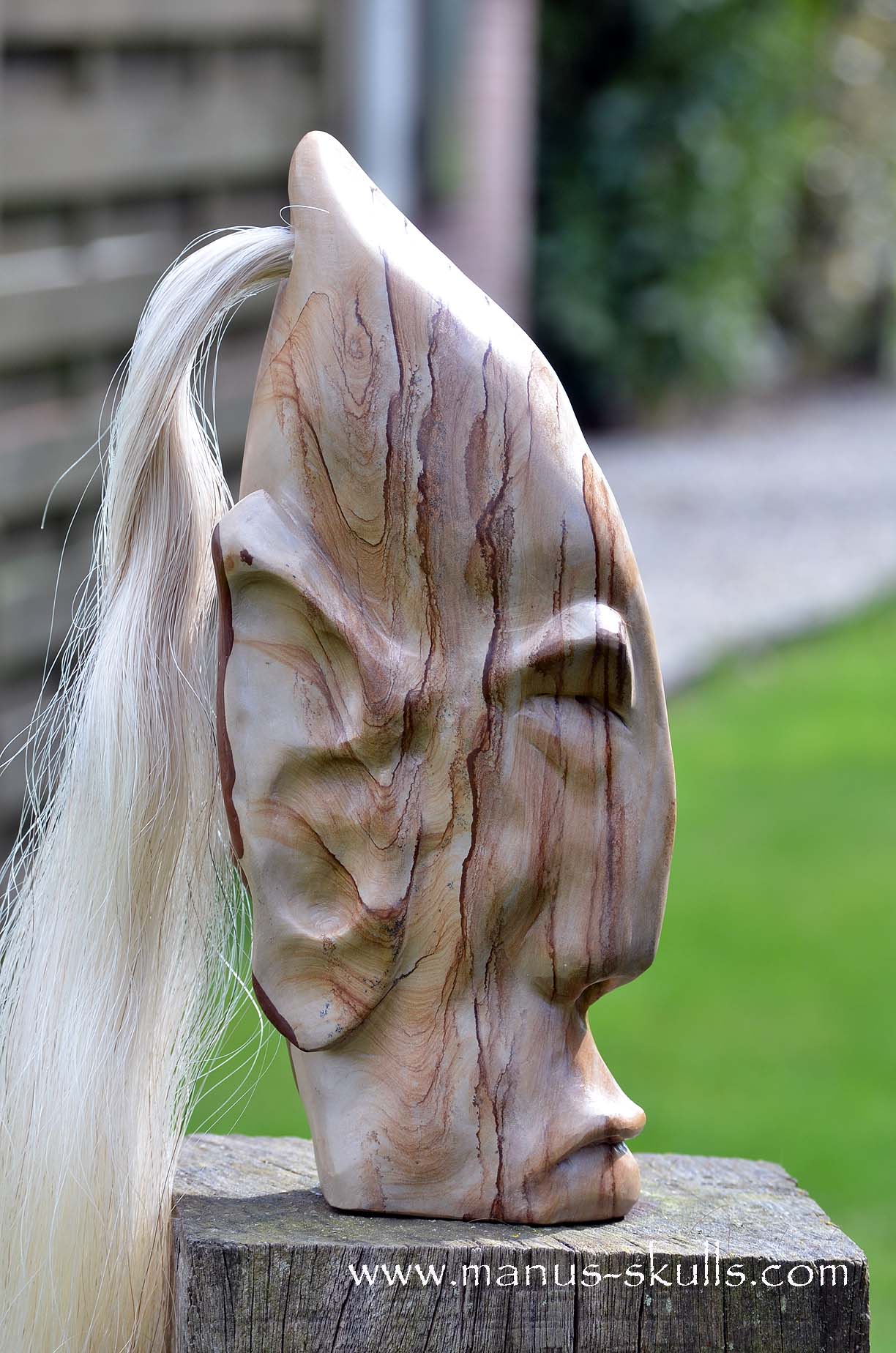 Landscape Jasper Tribal Statue #006