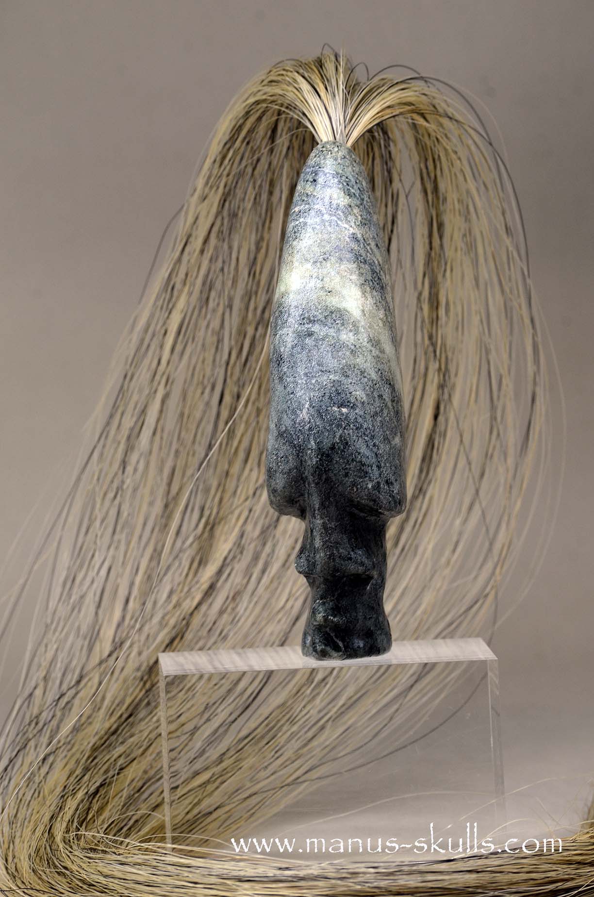 Steatite Tribal Skull #034