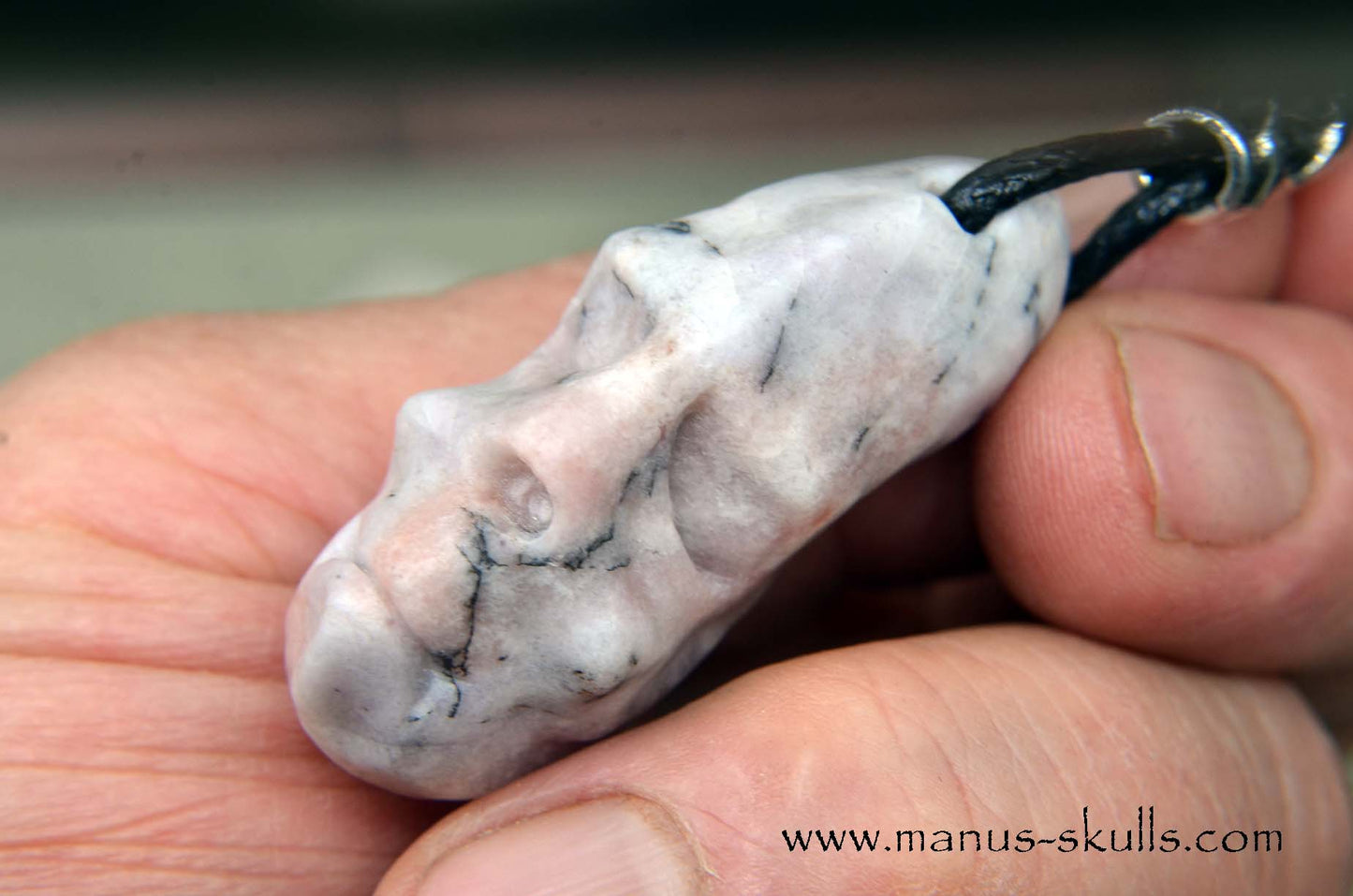 Petalite Face Pendant