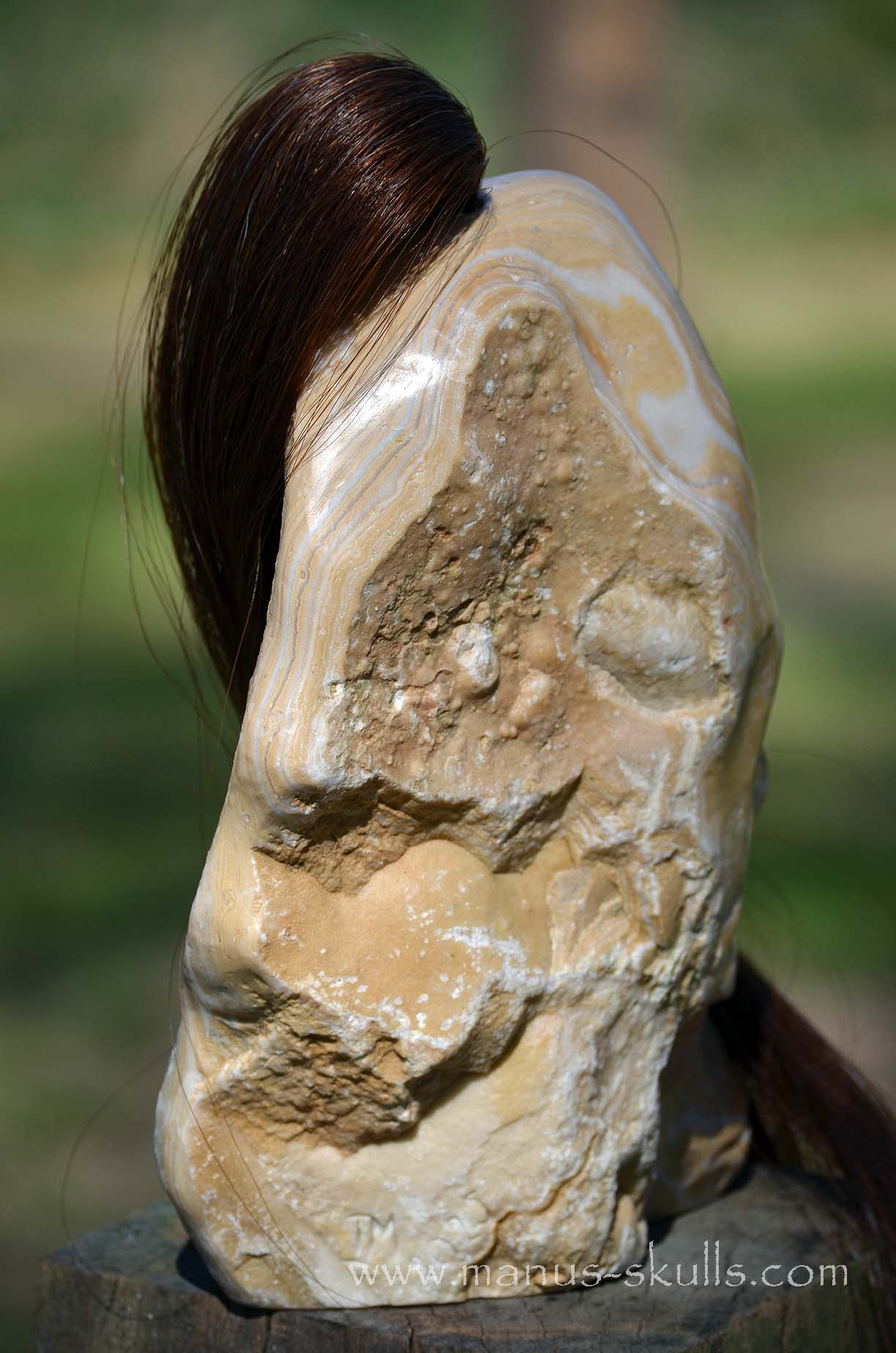 White Aragonite Tribe Statue #004