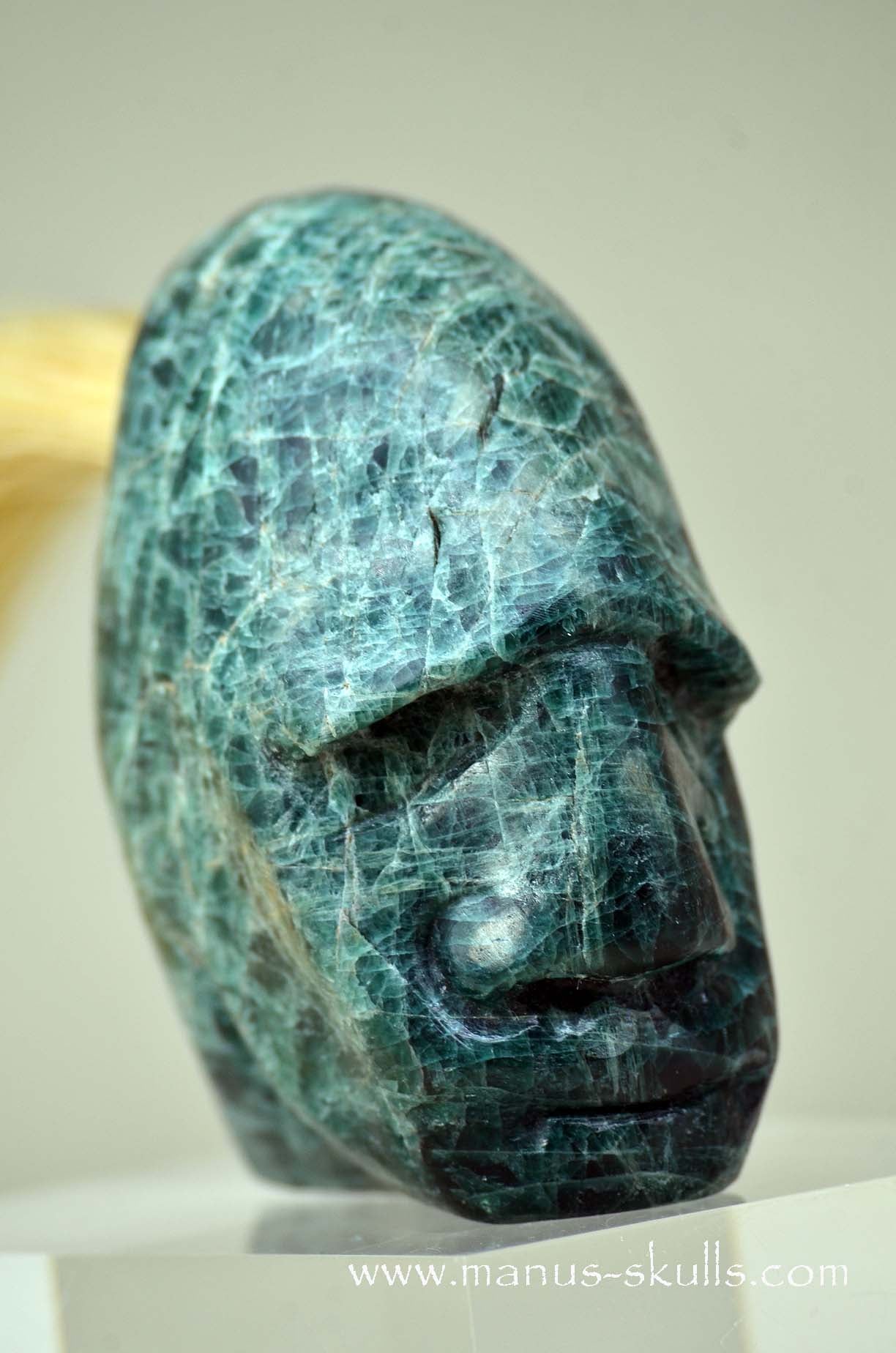 Green Apatite Tribal Skull #040