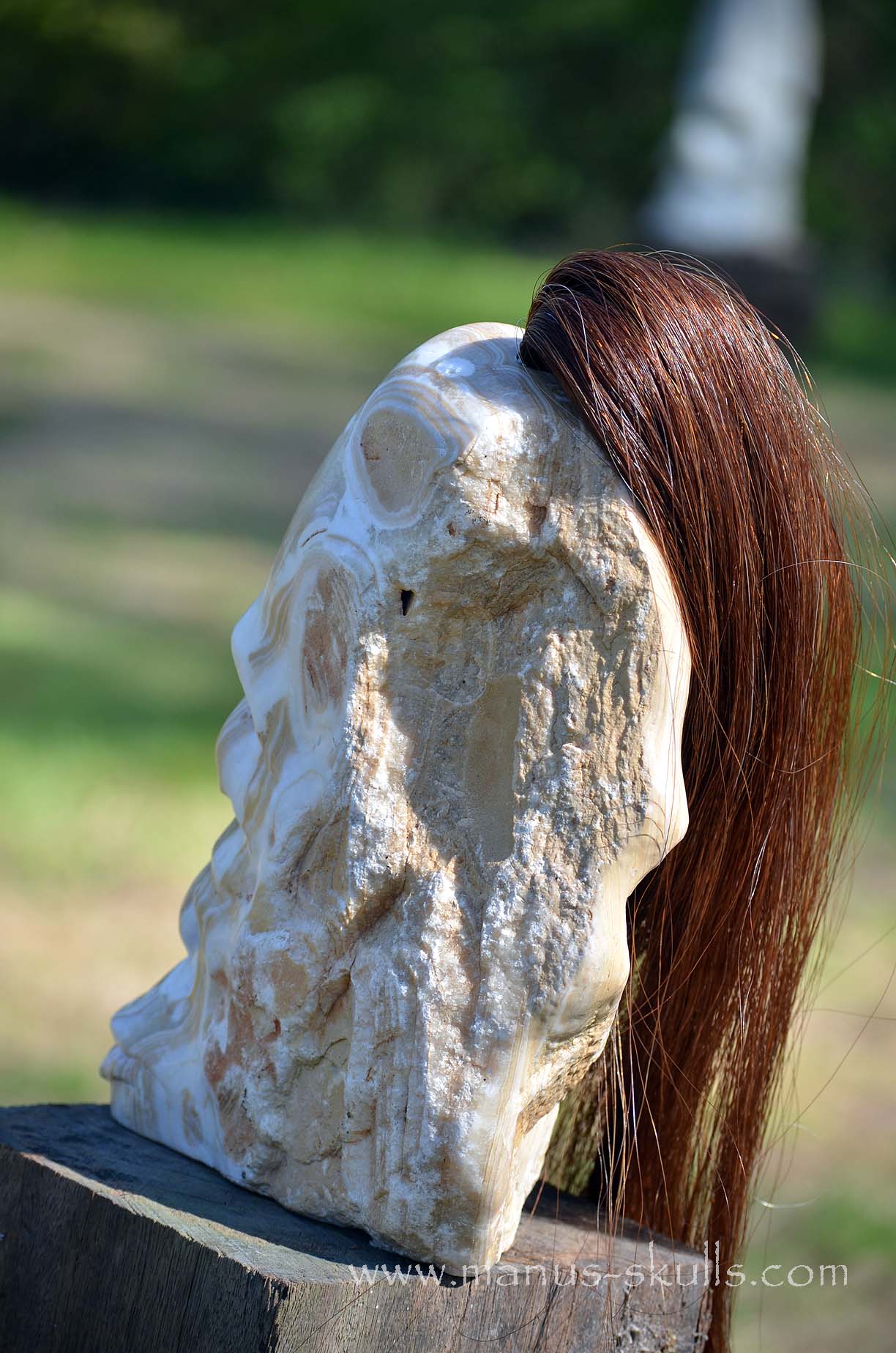 White Aragonite Tribe Statue #004