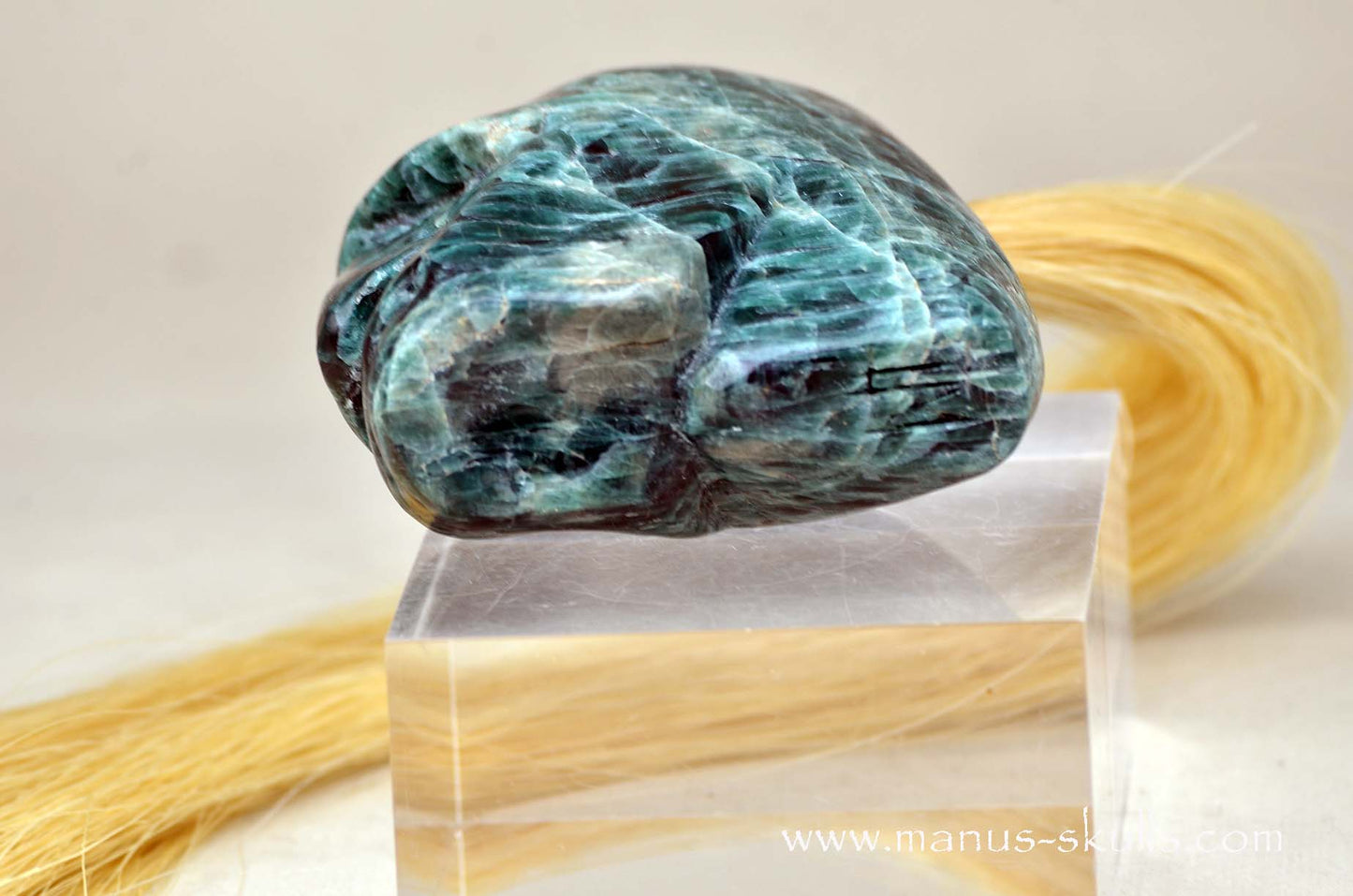 Green Apatite Tribal Skull #040