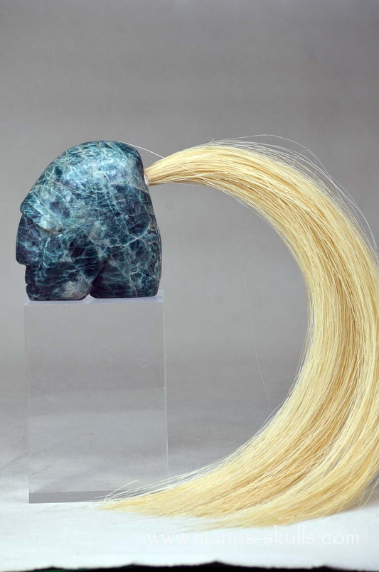 Green Apatite Tribal Skull #040