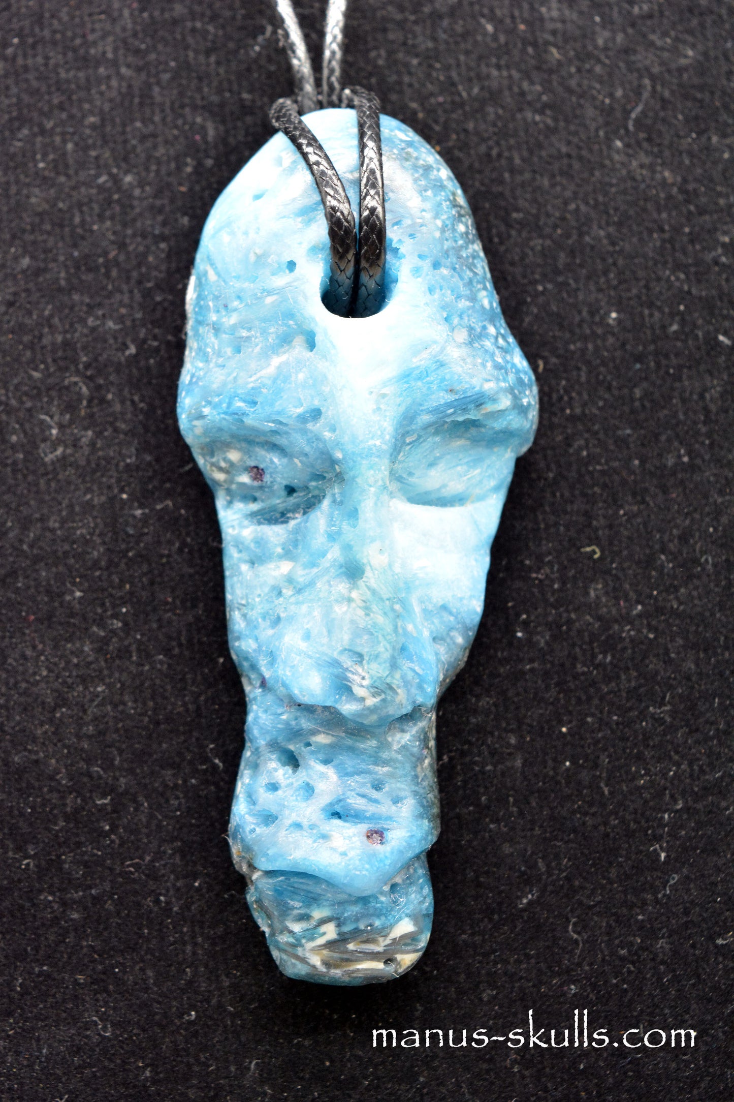 Glacierite ~ Blue Ice Stone Tribal Pendant