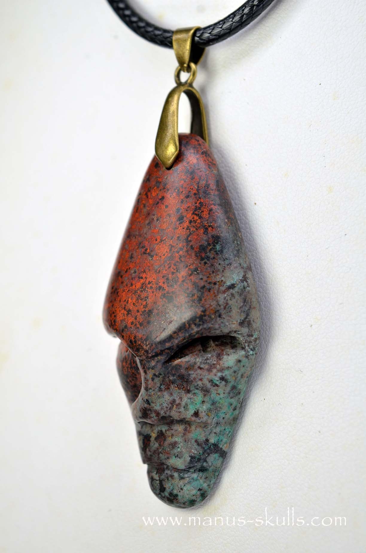 Manus skulls unique Crystal Carvings handmade skulls dragons pendants preseli bluestone tribals spiritual meaning wand Unicorn .. Sonora Sunrise Sunset Jasper