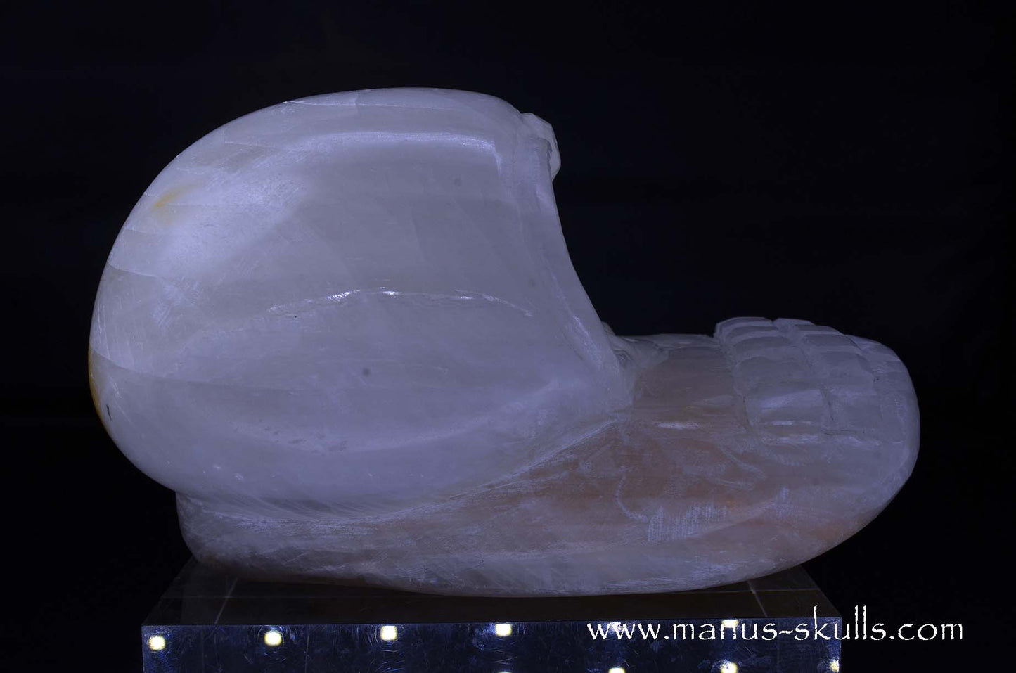 White Calcite Evolian Skull #02