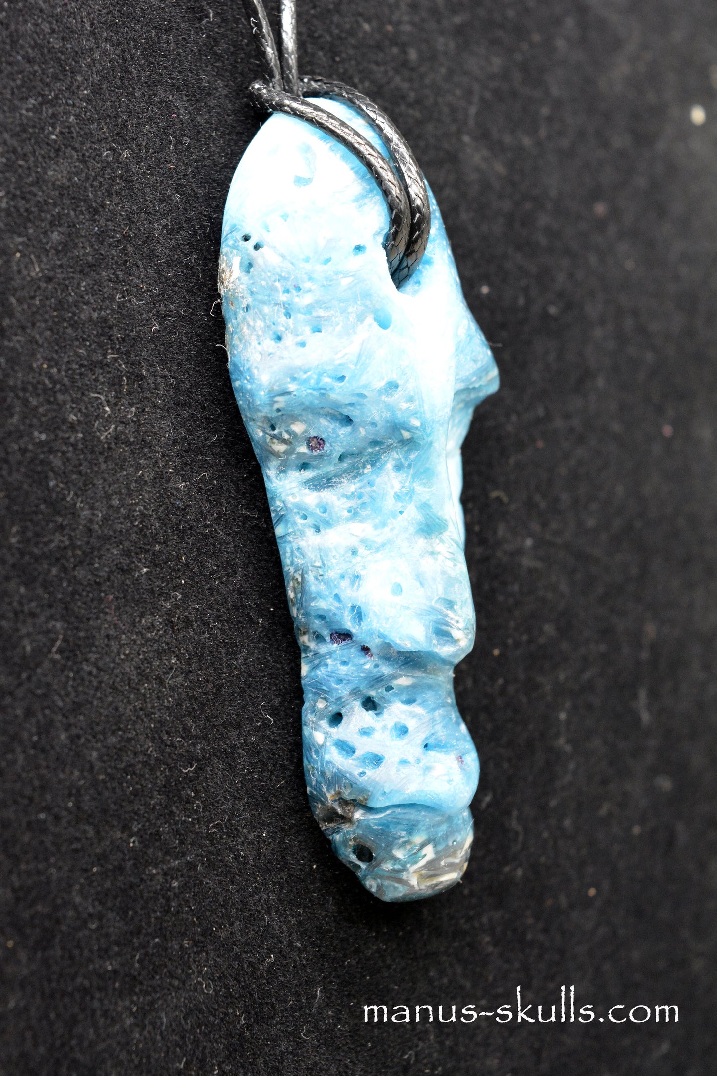 Glacierite ~ Blue Ice Stone Tribal Pendant
