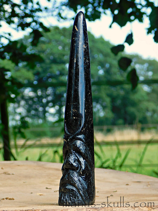 Nuummite Conehead Merlin Wand