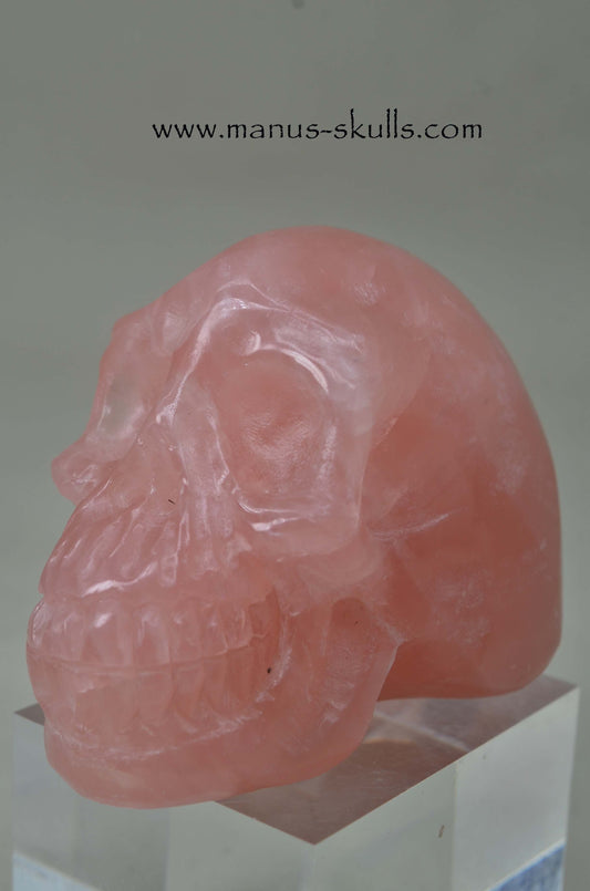 Rose Quartz Skull