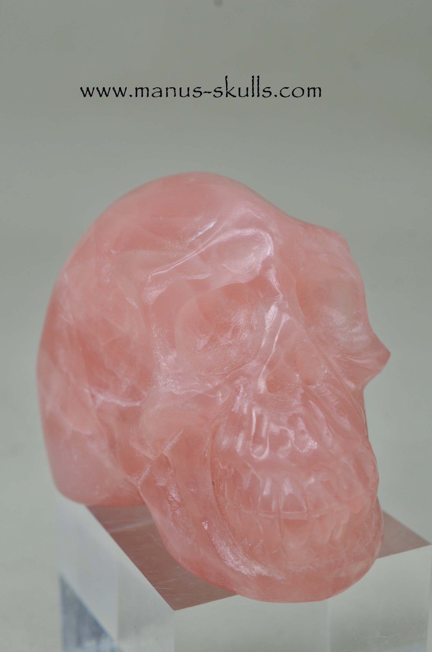 Rose Quartz Skull