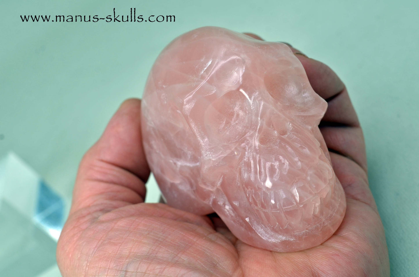 Rose Quartz Skull