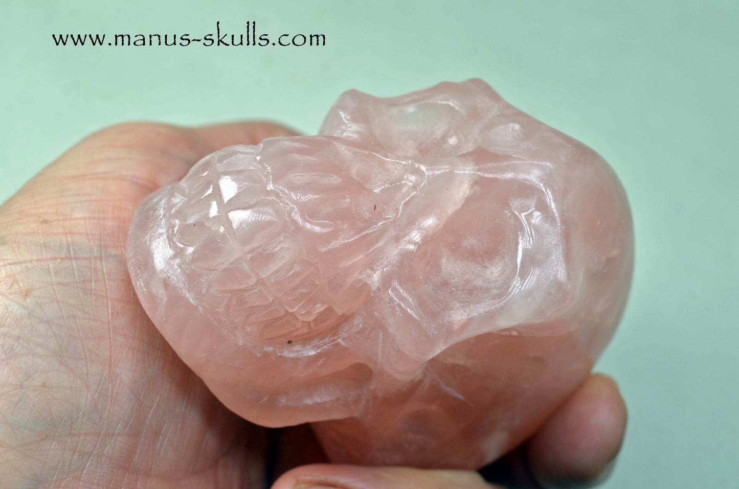 Rose Quartz Skull