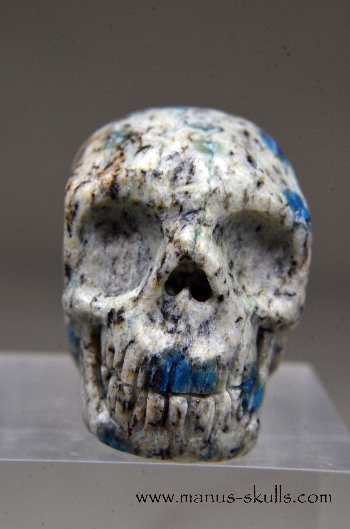 K2 Jasper / Azurite Granite SKULL