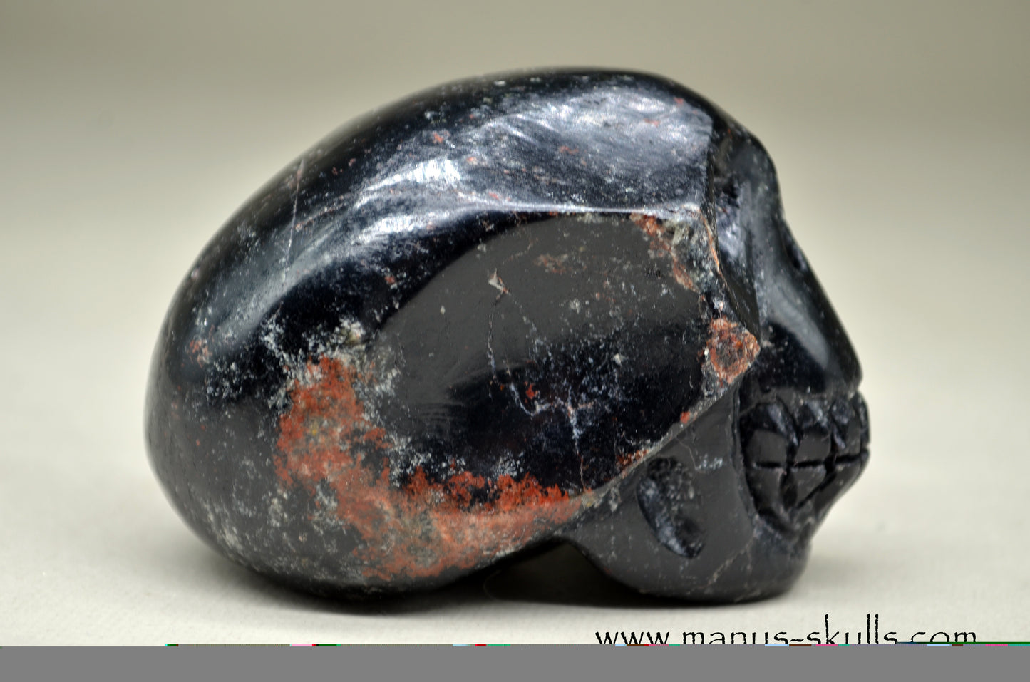 Black Tourmaline Skull