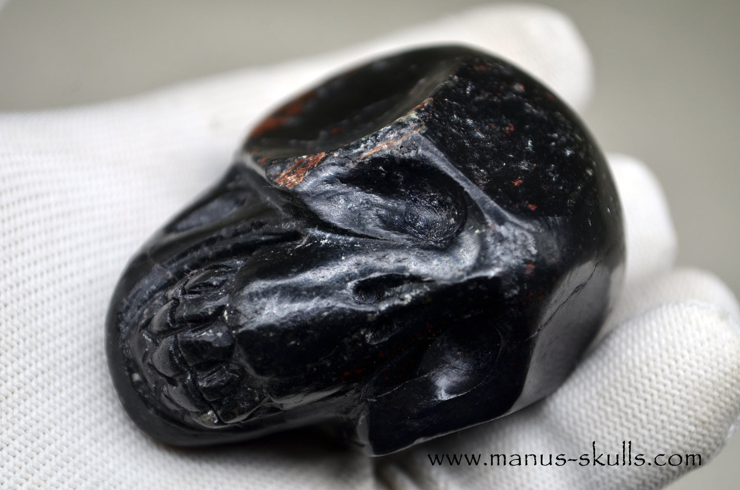 Black Tourmaline Skull
