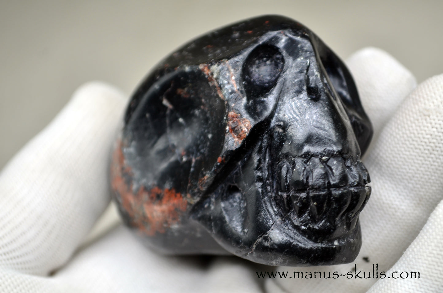 Black Tourmaline Skull