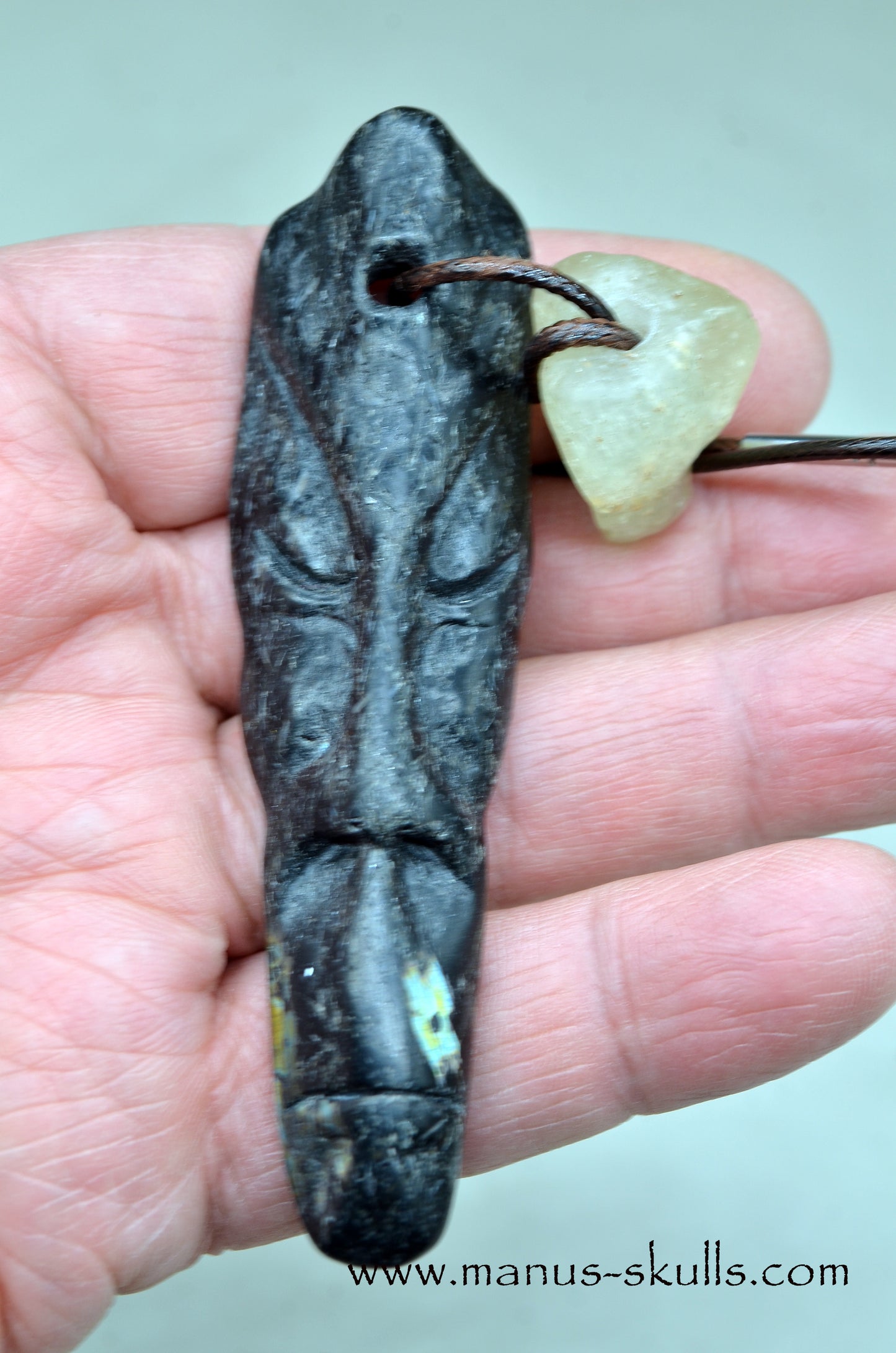 NUUMMITE PENDANT with Libyan Desert Glass slide bead