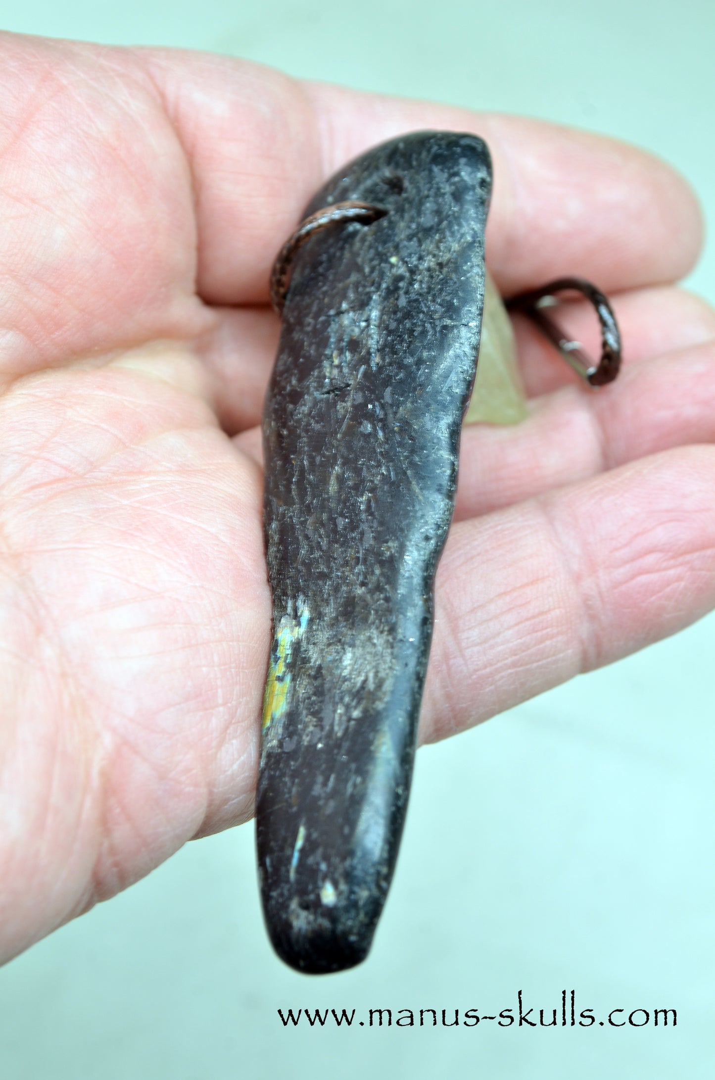 NUUMMITE PENDANT with Libyan Desert Glass slide bead