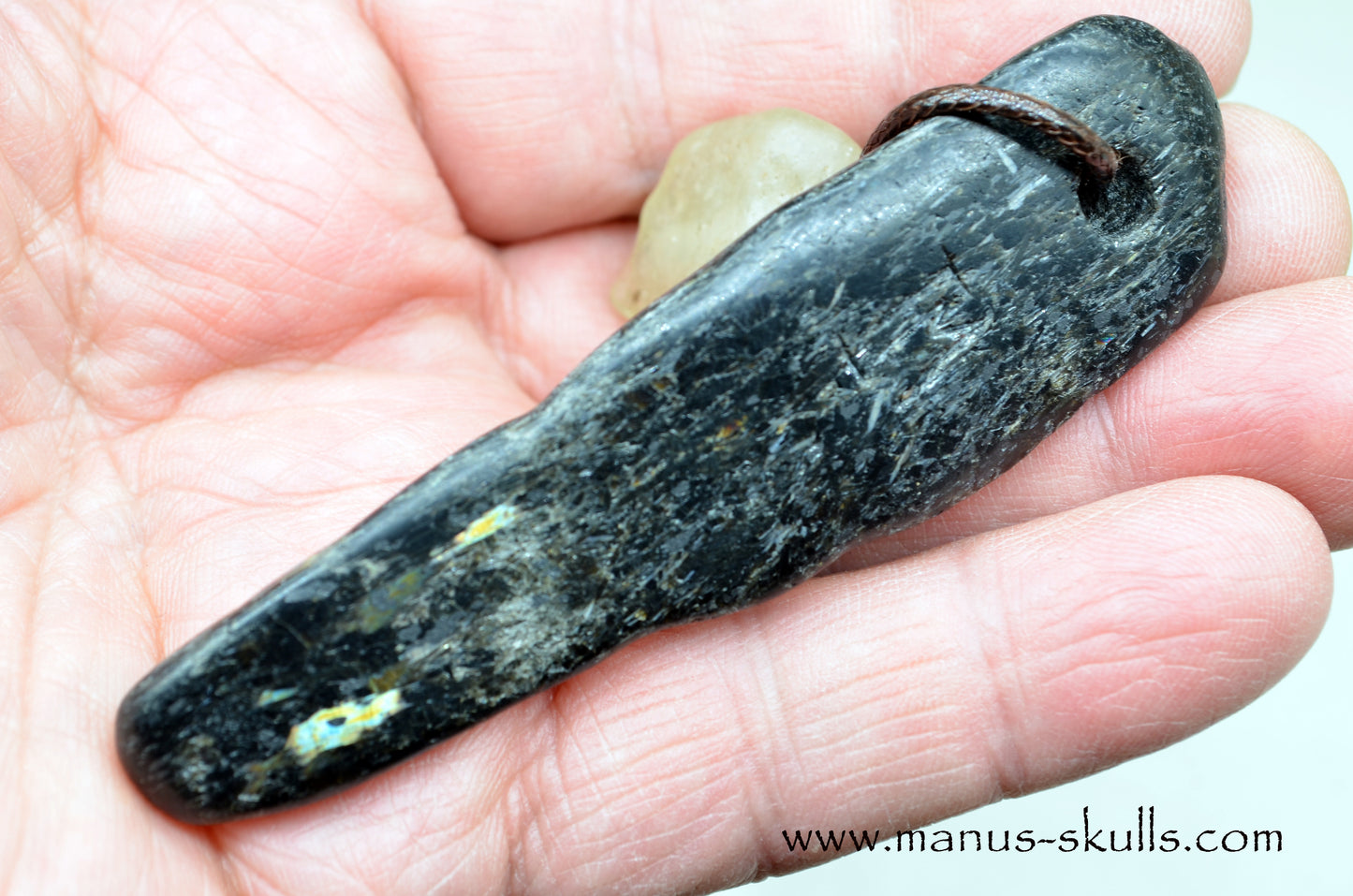 NUUMMITE PENDANT with Libyan Desert Glass slide bead