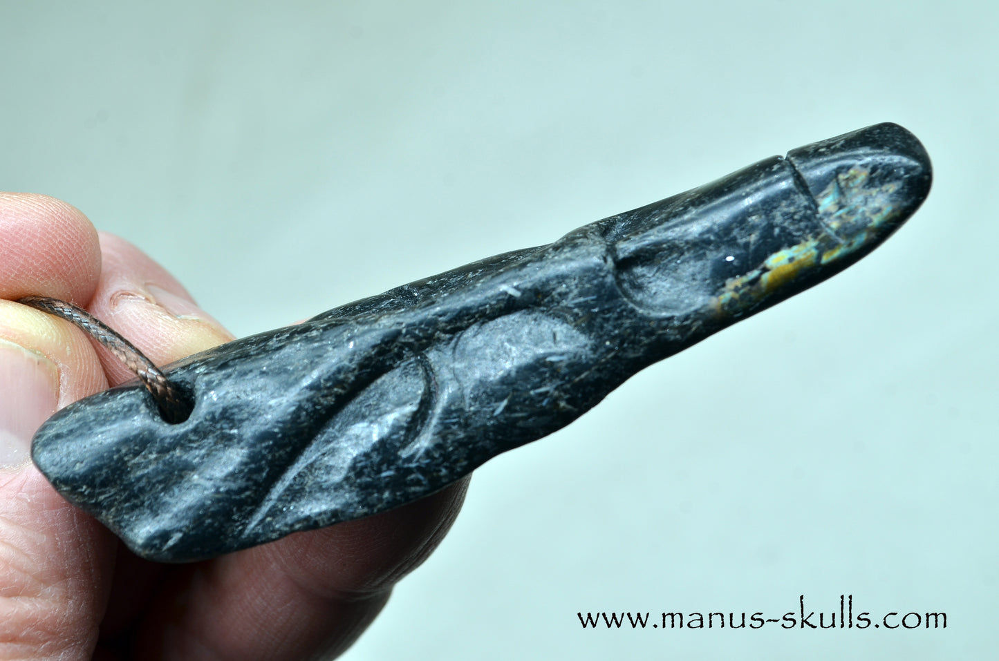 NUUMMITE PENDANT with Libyan Desert Glass slide bead