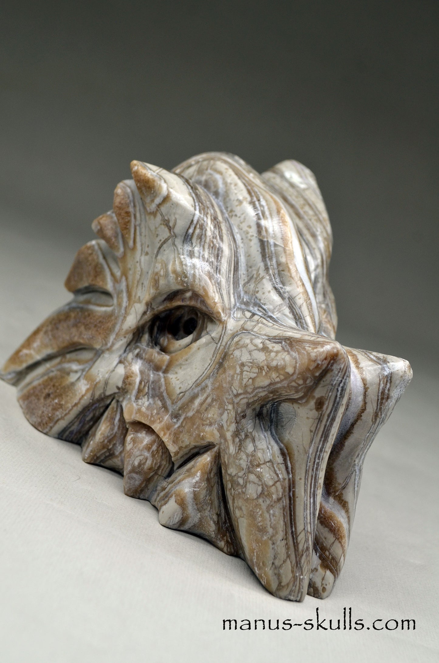 Layered Brazilian ZEBRA CALCITE Manus DRAGON