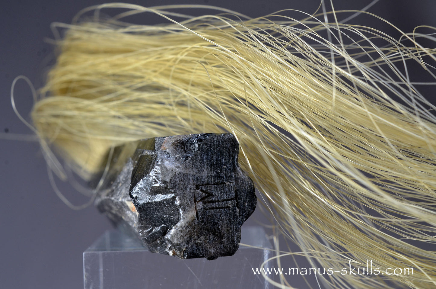 Smokey Quartz Tribal Skull