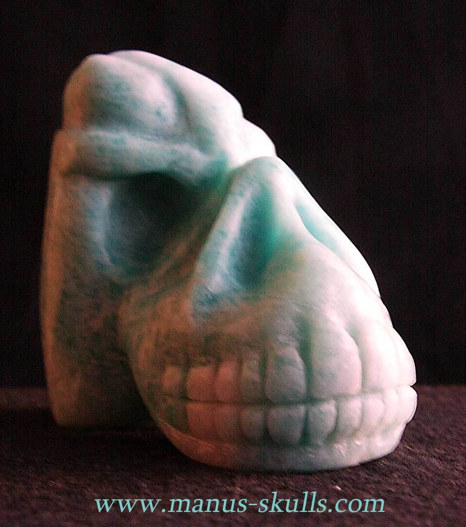Amazonite Skull