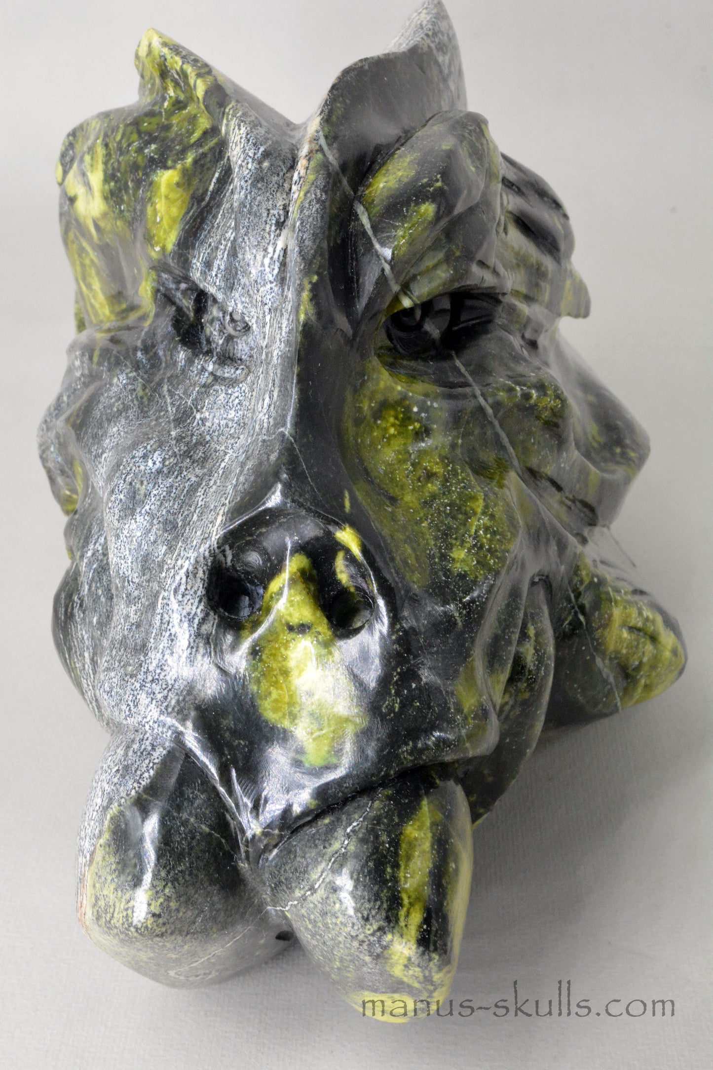 Large Yellow Turquois Serpentine DRAGON