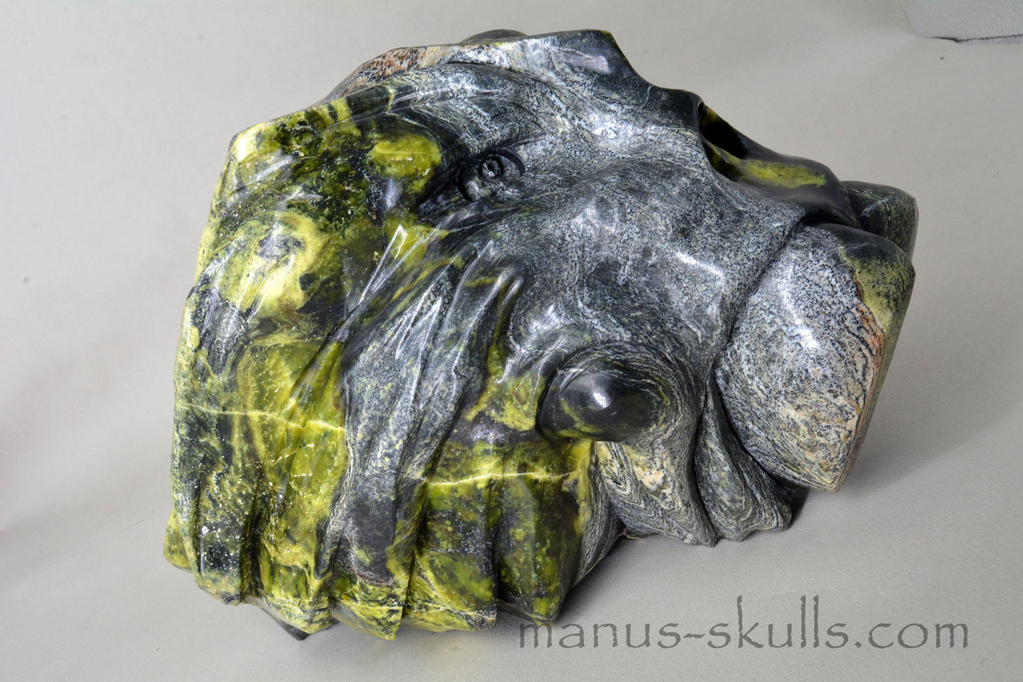 Large Yellow Turquois Serpentine DRAGON