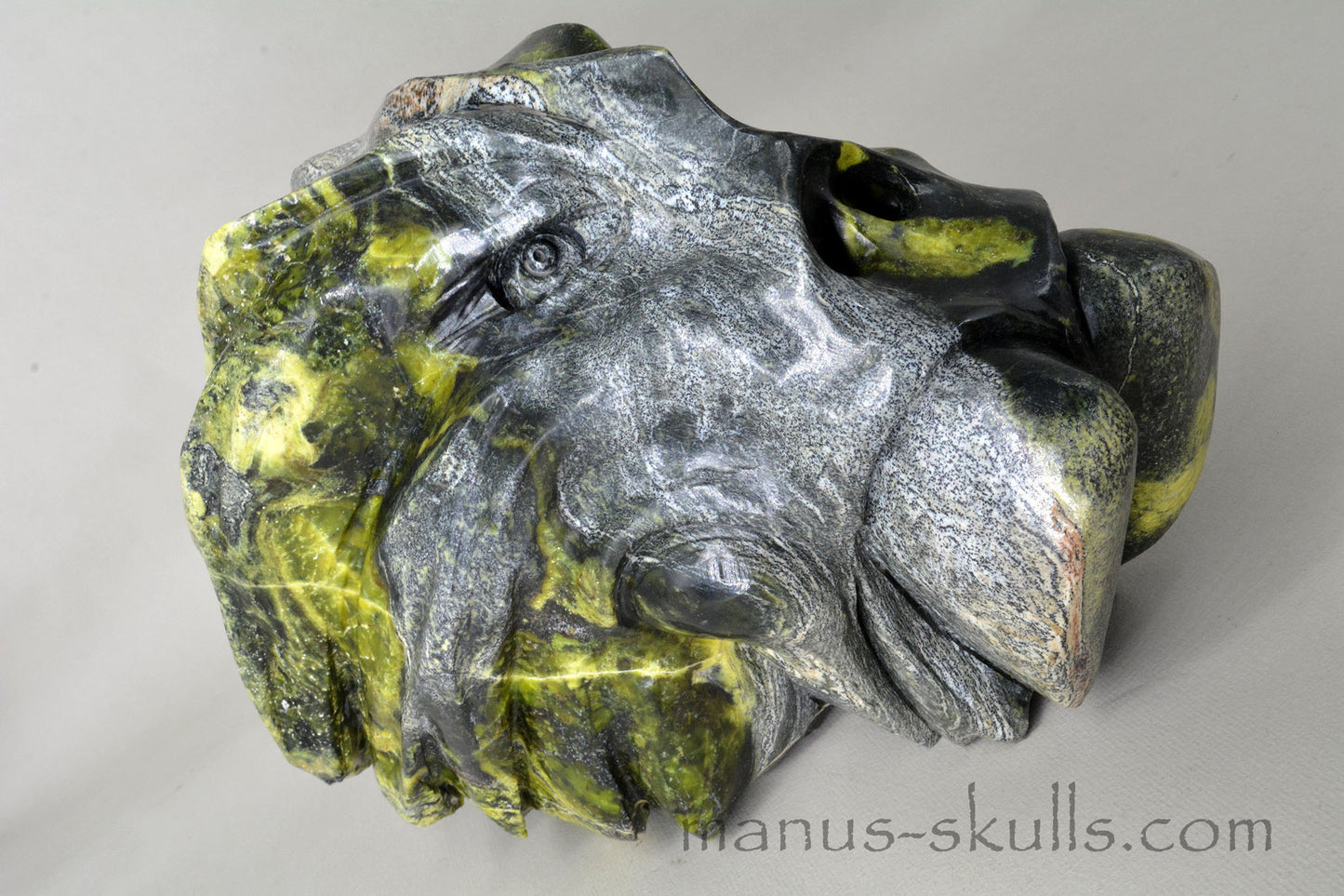 Large Yellow Turquois Serpentine DRAGON
