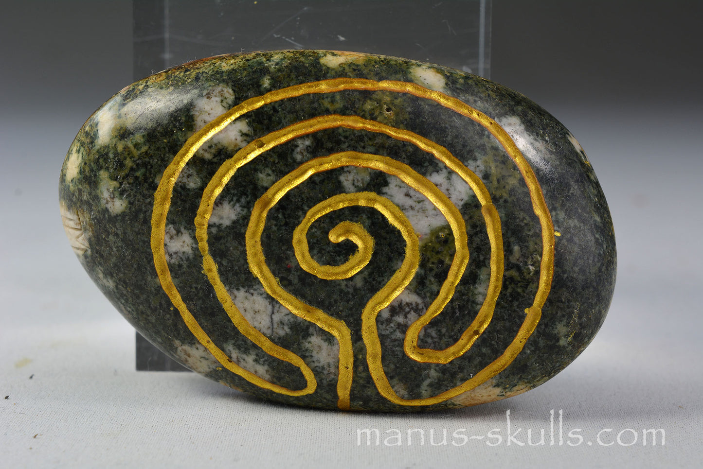 Preseli Bluestone gold etched Labyrinth Cuddlestone ....