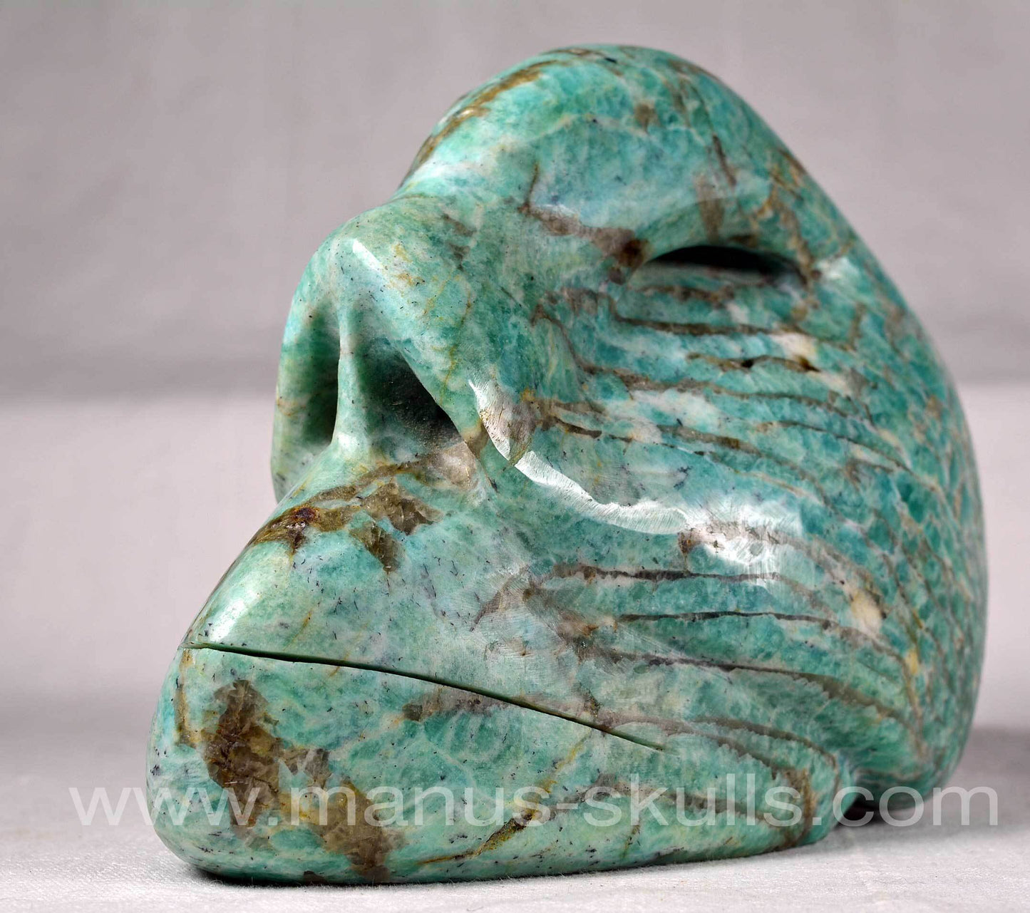 Amazonite Skull