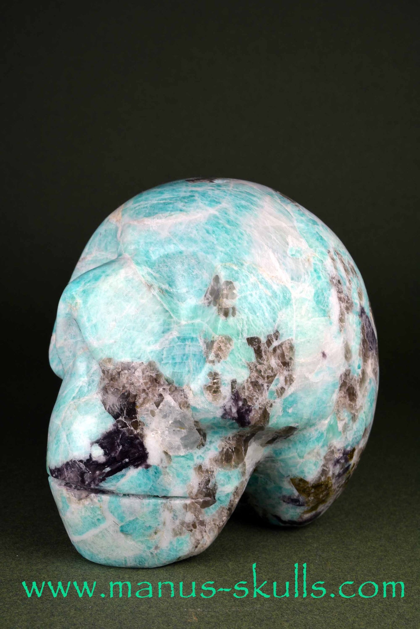 Amazonite Skull