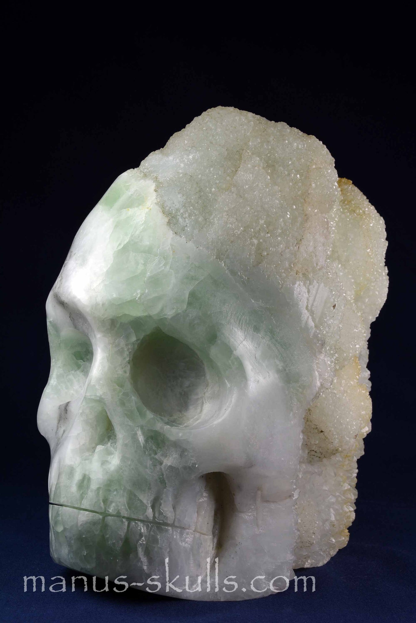 Apophyllite Skull