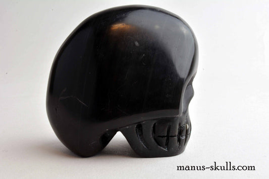 Black Obsidian Skull