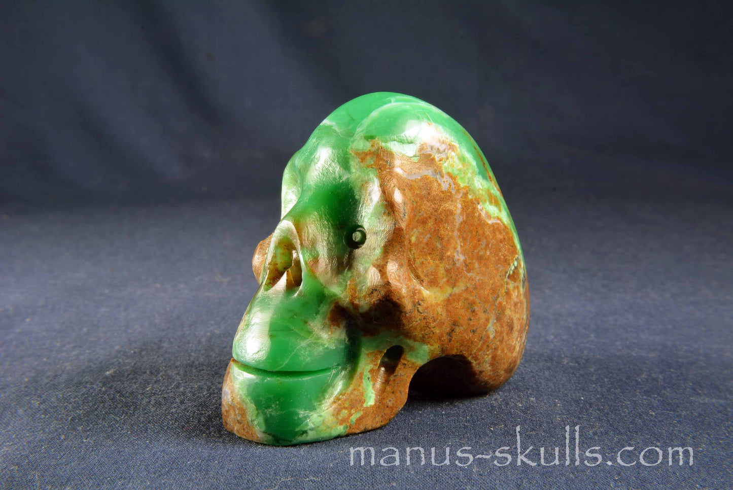 Chrysoprase Skull
