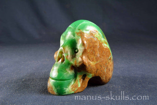 Chrysoprase Skull