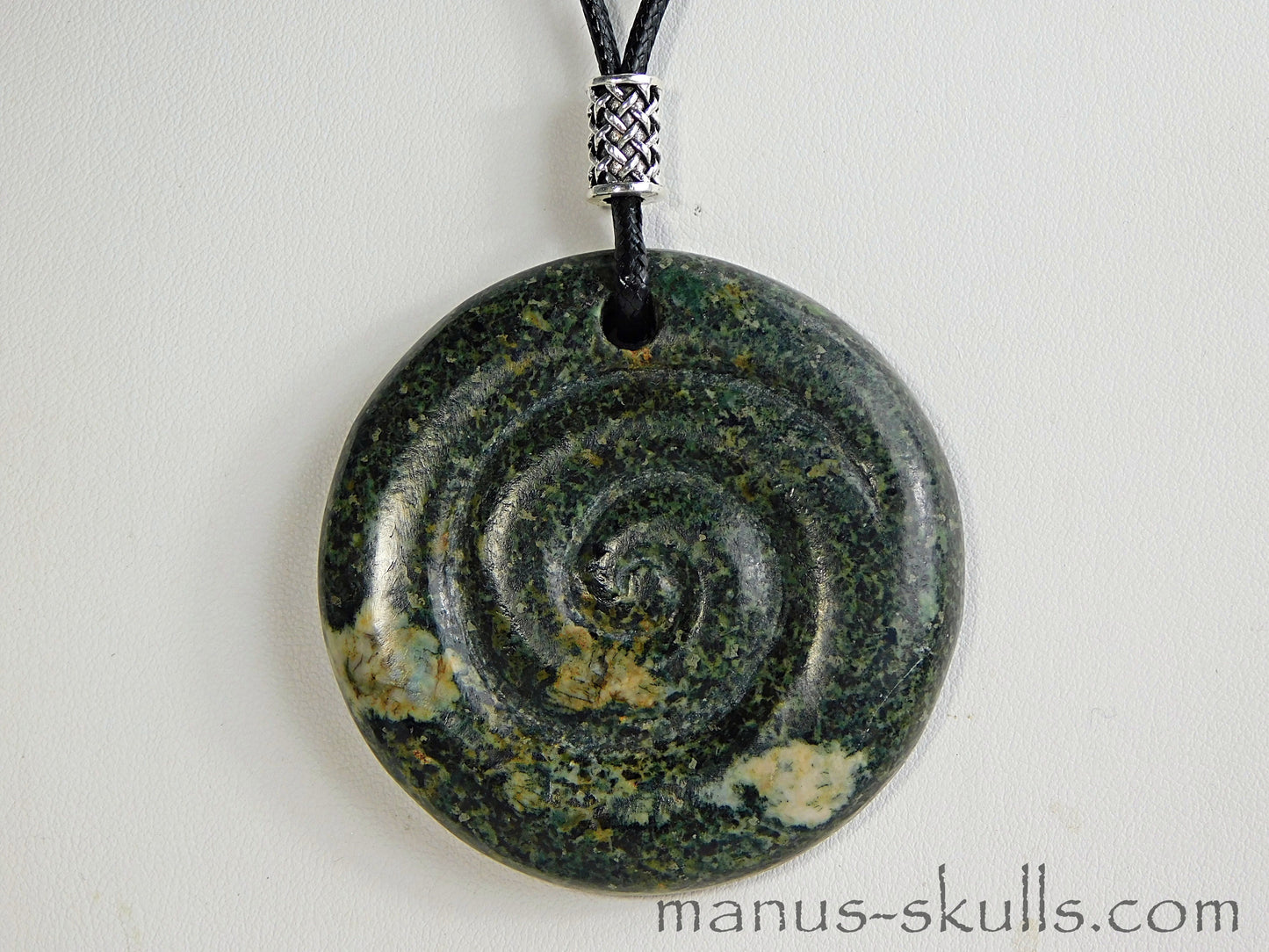 Large Preseli Bluestone Spiral Pendant
