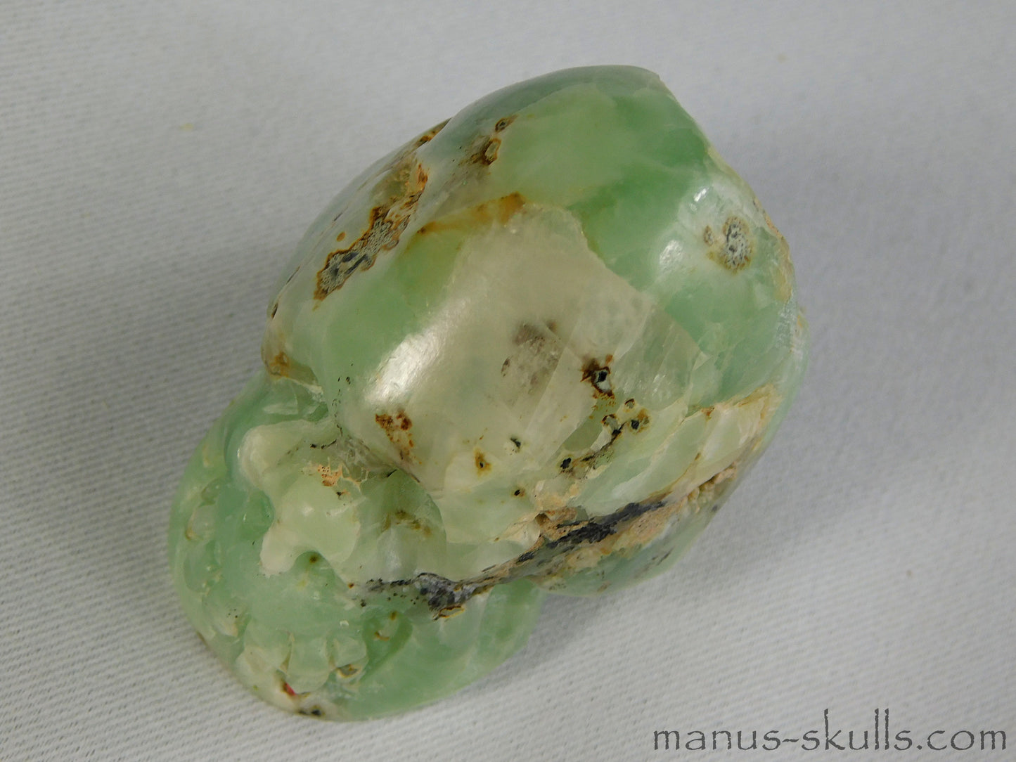 Prehnite Skull