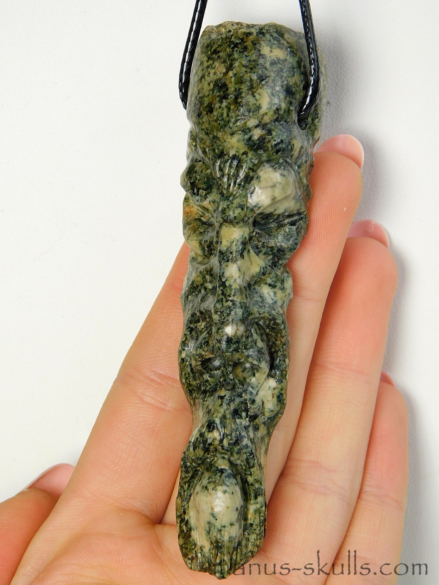 Preseli Bluestone Tribal Pendant with Rune Slidebead