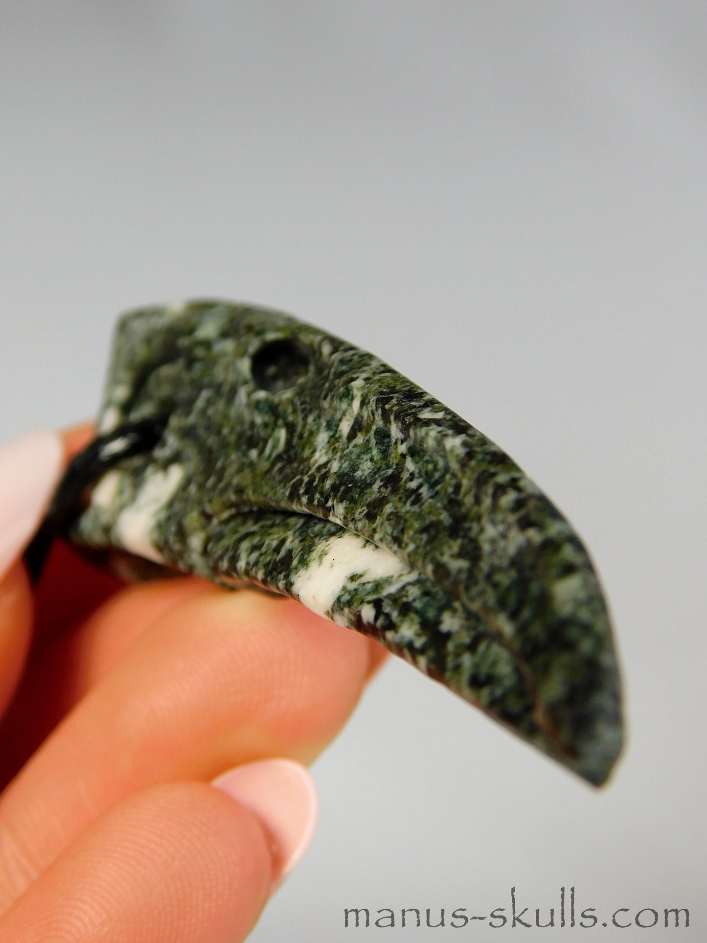 Preseli Bluestone Bird Skull Pendant