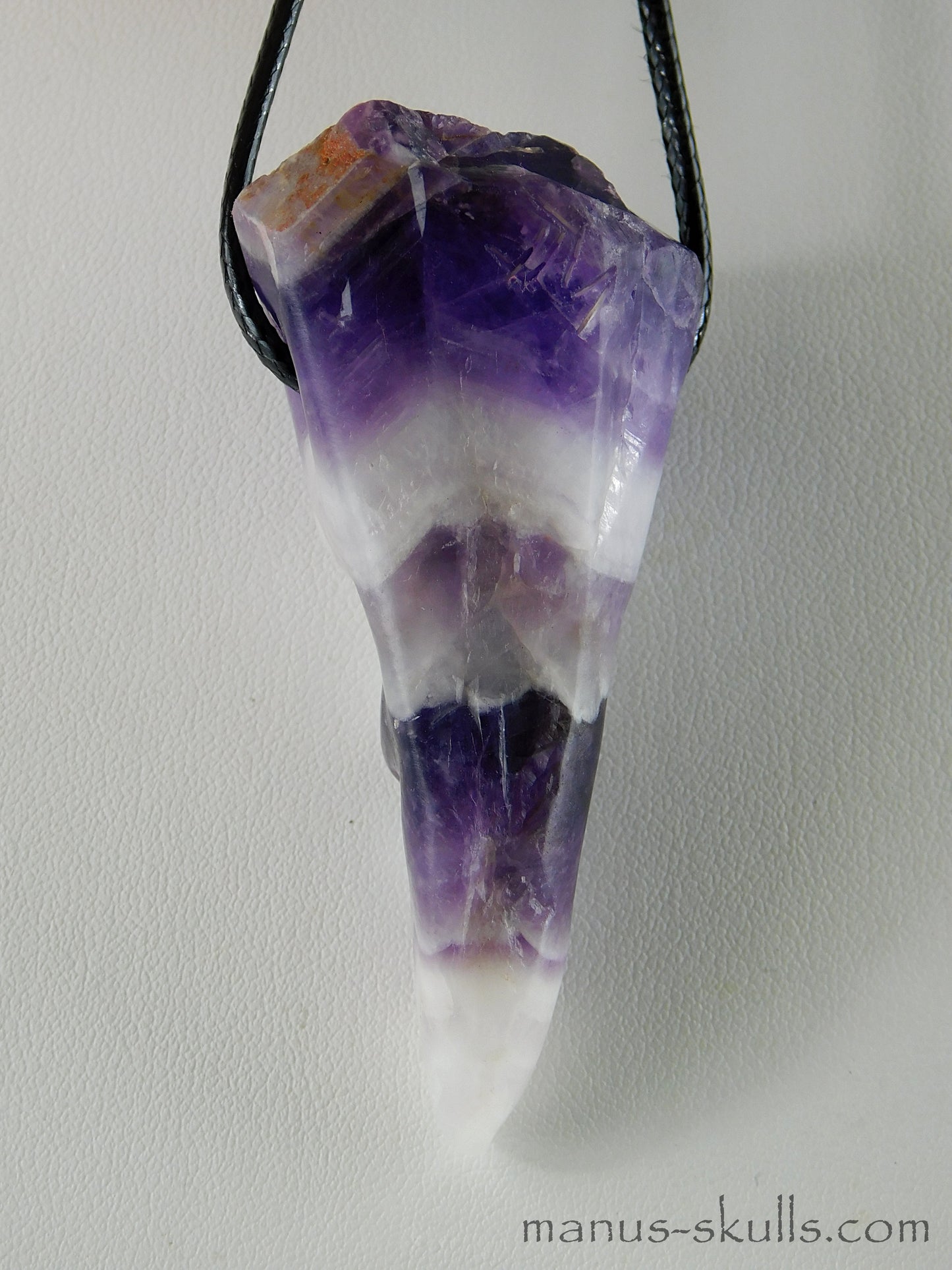 Chevron Amethyst Pendant