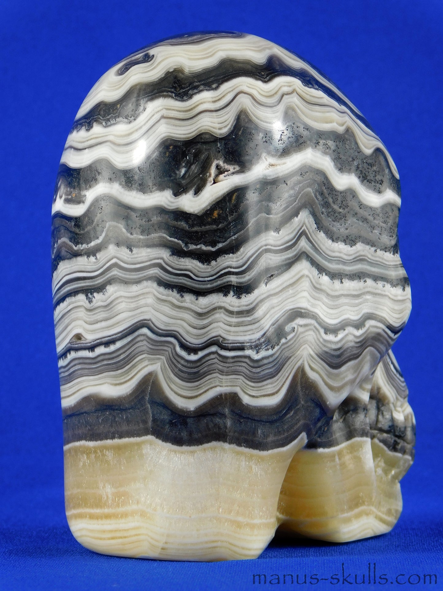 Zebra Calcite Skull