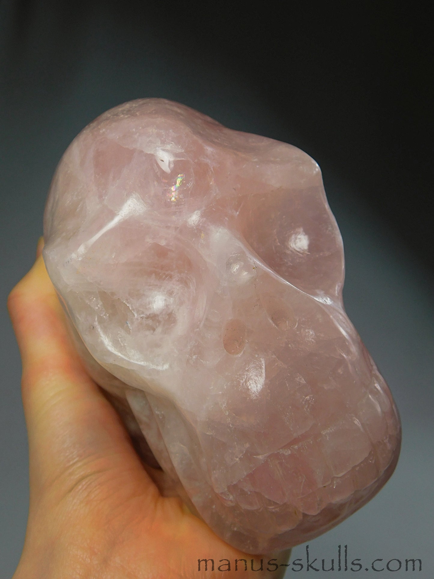 Rose Quartz Skull