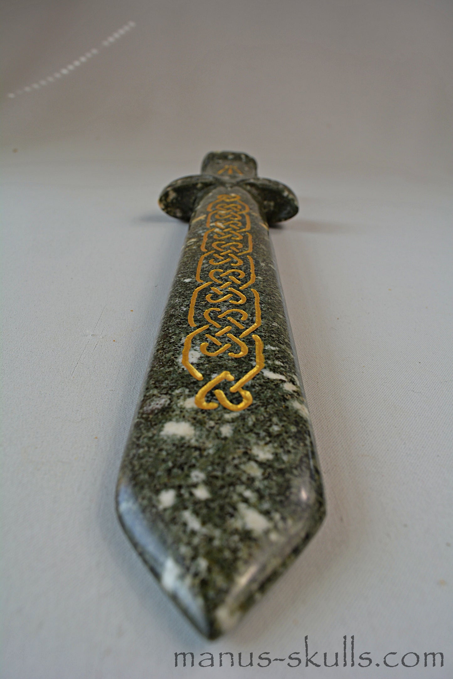 Large Preseli Bluestone Sword with Celtic symbols
